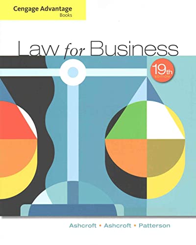 Stock image for Cengage Advantage Books: Law for Business for sale by Book Deals