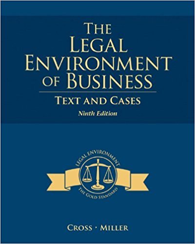 Beispielbild fr The Legal Environment of Business zum Verkauf von Better World Books