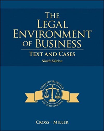 9781305655027: The Legal Environment of Business