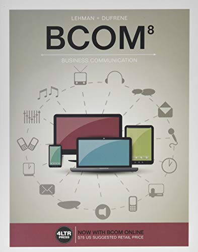 Beispielbild fr BCOM (with BCOM Online, 1 term (6 months) Printed Access Card) zum Verkauf von Reuseabook