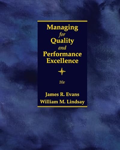 Beispielbild fr Managing for Quality and Performance Excellence zum Verkauf von BooksRun
