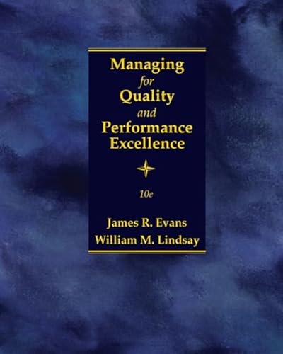 

Managing for Quality and Performance Excellence