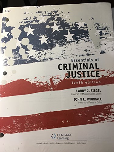 Imagen de archivo de Essentials of Criminal Justice, Loose-leaf Version a la venta por HPB-Red