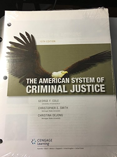 Beispielbild fr The American System of Criminal Justice, Loose-leaf Version zum Verkauf von Bookseller909