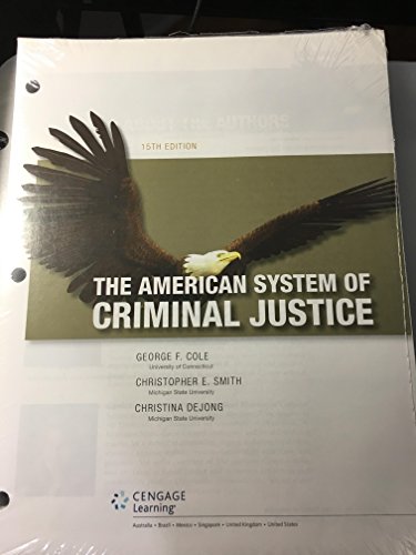 Stock image for The American System of Criminal Justice, Loose-leaf Version for sale by Bookseller909