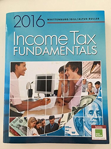 Imagen de archivo de Income Tax Fundamentals 2016 (with H&r Block(tm) Premium & Business Access Code) a la venta por ThriftBooks-Dallas