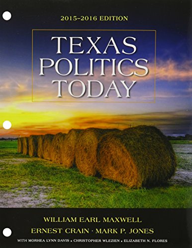 Stock image for Bundle: Texas Politics Today 2015-2016 Edition, Loose-leaf Version, 17th + MindTap Political Science, 1 term (6 months) Printed Access Card for sale by HPB-Red