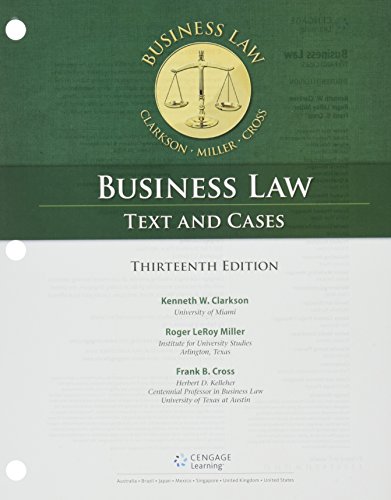 Stock image for Bundle: Business Law: Text and Cases, Loose-leaf Version, 13th + LMS Integrated for MindTap Business Law, 2 terms (12 months) Printed Access for sale by HPB-Red