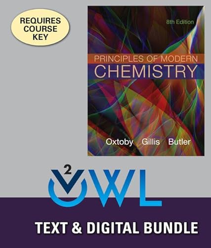 Stock image for Bundle: Principles of Modern Chemistry, Loose-leaf Version, 8th + OWLv2, 1 term (6 months) Printed Access Card (NEW!!) for sale by BookHolders