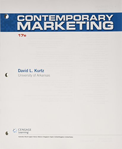 9781305718593: Bundle: Contemporary Marketing, Loose-leaf Version, 17th + MindTap Marketing, 1 term (6 months) Printed Access Card