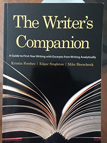 9781305746336: The Writer's Companion: A Guide to First-Year Writing with Excerpts from Writing Analytically
