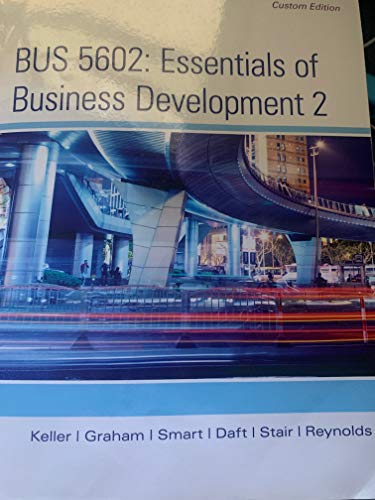 Stock image for BUS 5602: Essentials of Business Development 2 for sale by ThriftBooks-Atlanta