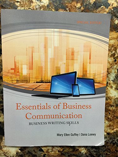 Imagen de archivo de Essentials of Business Communication a la venta por Books Unplugged