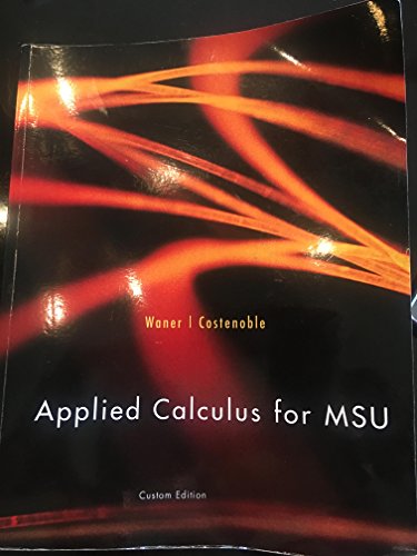 Stock image for Applied Calculus for MSU for sale by SecondSale