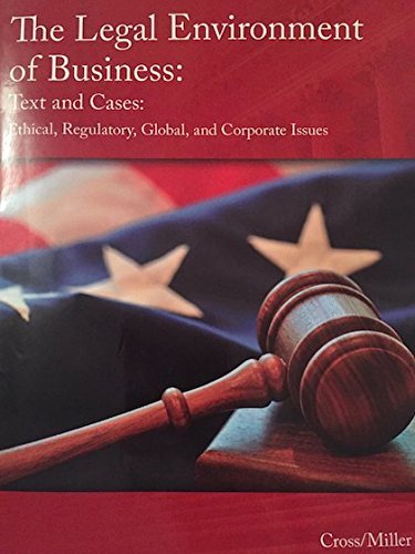 Stock image for The Legal Environment of Business: Text and Cases for sale by Better World Books