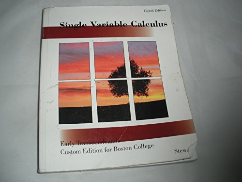 Beispielbild für Single Variable Calculus, 8th edition, Early Transcendentals Boston College zum Verkauf von Better World Books