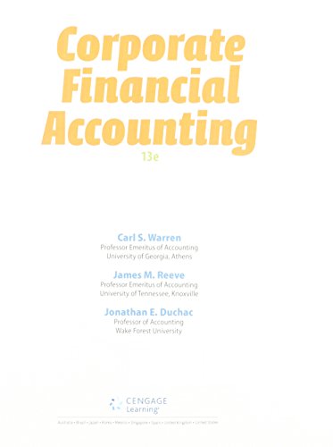 9781305776128: Corporate Financial Accounting