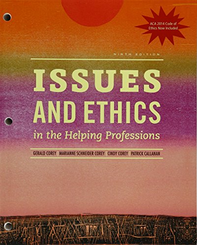 Beispielbild fr Issues and Ethics in the Helping Professions With 2014 Aca Codes + Mindtap Counseling, 1 Term 6 Months Printed Access Card zum Verkauf von Book Deals