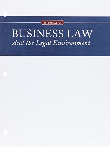 Stock image for Essentials of Business Law and the Legal Environment for sale by Textbooks_Source