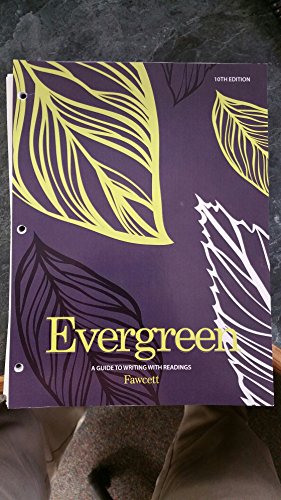 Stock image for Evergreen: A Guide to Writing with Readings, Loose-Leaf Version for sale by HPB-Red