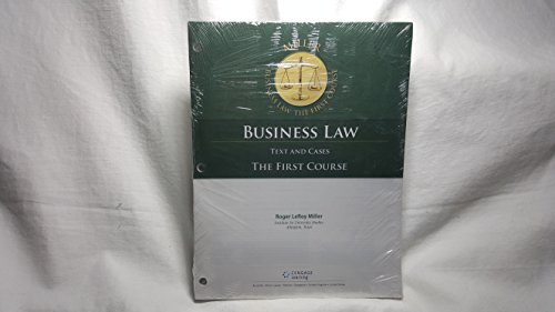 Stock image for Cengage Advantage Books: Business Law: Text and Cases - The First Course, Loose-Leaf Version for sale by A Team Books