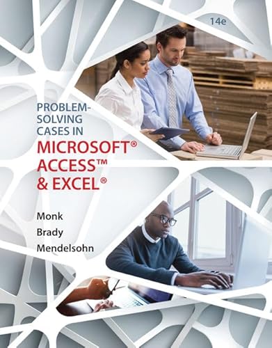 Stock image for Problem Solving Cases in Microsoft Access and Excel for sale by ThriftBooks-Atlanta