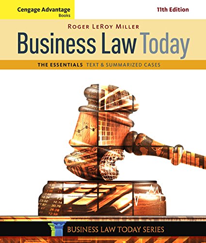 Imagen de archivo de Cengage Advantage Books: Business Law Today, The Essentials: Text and Summarized Cases, Loose-Leaf Version a la venta por Books of the Smoky Mountains