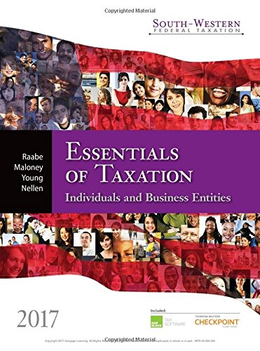 9781305874824: South-western Federal Taxation 2017: Essentials of Taxation: Individuals and Business Entities