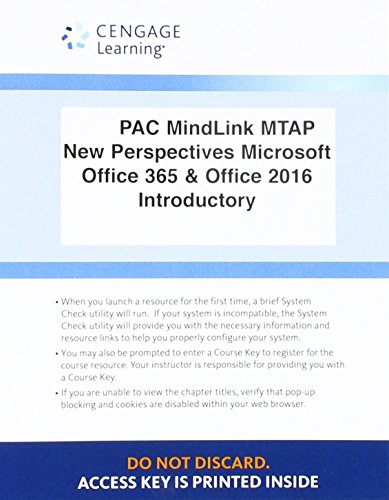 Beispielbild fr LMS Integrated MindTap Computing, 1 term (6 months) Printed Access Card for . Office 365 & Office 2016: Introductory zum Verkauf von Textbooks_Source