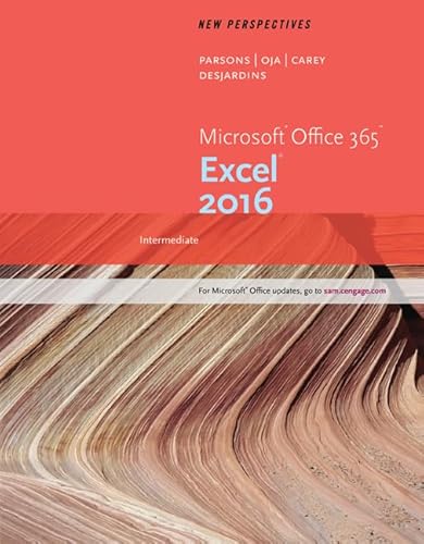 Imagen de archivo de New Perspectives Microsoft Office 365 & Excel 2016: Intermediate a la venta por SecondSale