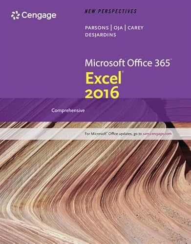 

New Perspectives Microsoft Office 365 & Excel 2016: Introductory