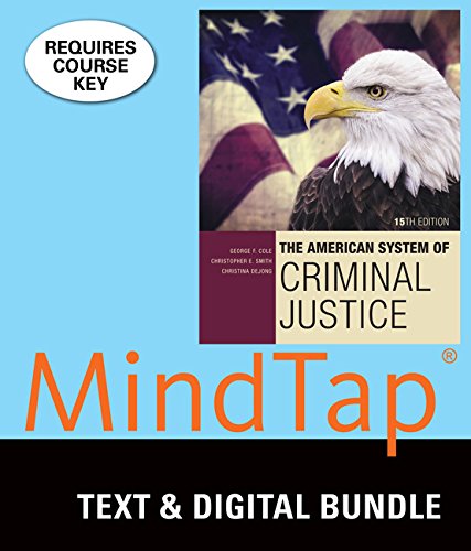 9781305934832: Bundle: The American System of Criminal Justice, Loose-Leaf Version, 15th + MindTap Criminal Justice, 1 term (6 months) Printed Access Card