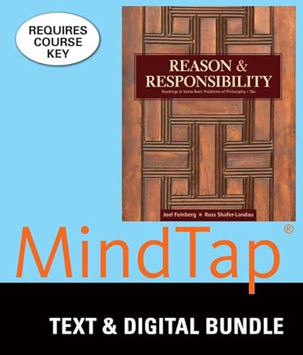 Imagen de archivo de Bundle: Reason and Responsibility: Readings in Some Basic Problems of Philosophy, Loose-leaf Version, 16th + MindTap Philosophy, 1 Term (6 months) Printed Access Card a la venta por BooksRun