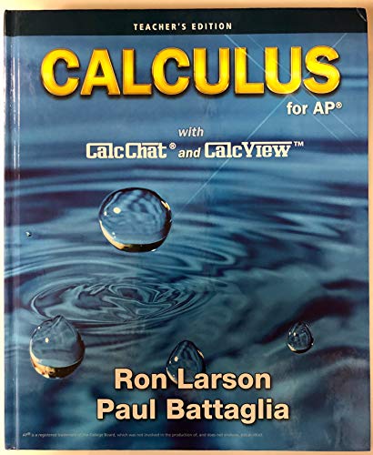 Imagen de archivo de Calculus for AP - Teachers Edition a la venta por BooksRun