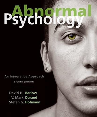 Beispielbild fr Abnormal Psychology: An Integrative Approach zum Verkauf von BooksRun