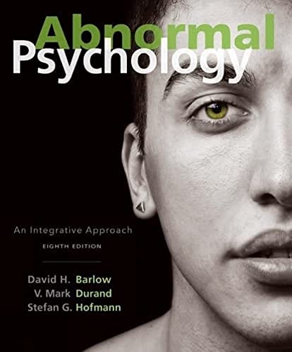 Stock image for Abnormal Psychology: An Integrative Approach for sale by BooksRun