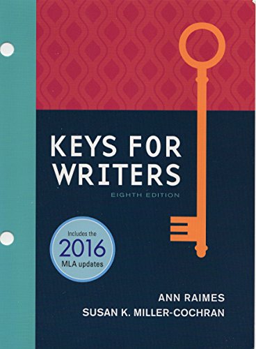 Beispielbild fr Keys for Writers, Loose-Leaf Version zum Verkauf von Better World Books