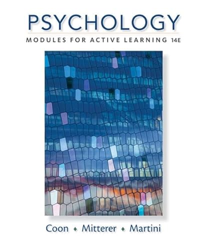 Stock image for Psychology: Modules for Active Learning for sale by BooksRun