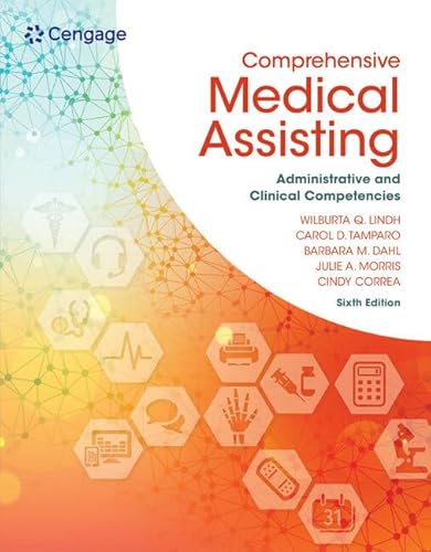 Stock image for MindTap Medical Assisting, 2 terms (12 months) Printed Access Card for Lindh/Tamparo/Dahl/Morris/Correa  s Comprehensive Medical Assisting: Administrative and Clinical Competencies, 6th for sale by BooksRun