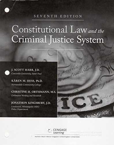 Imagen de archivo de Constitutional Law and the Criminal Justice System, Loose-Leaf Version a la venta por 369 Bookstore