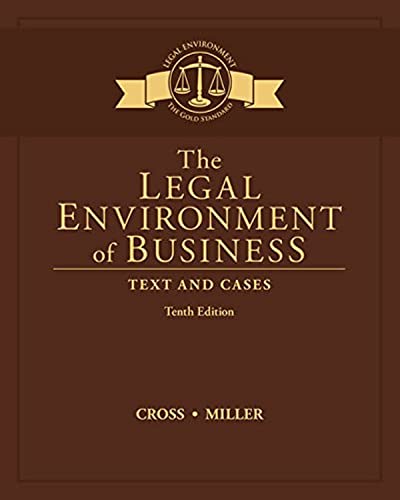 Beispielbild fr The Legal Environment of Business: Text and Cases zum Verkauf von BooksRun
