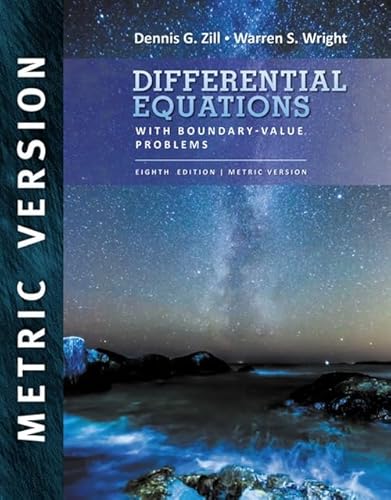 9781305970632: Differential Equations with Boundary Value Problems, International Metric Edition [Apr 06, 2016] Zill, Dennis G. and Wright, Warren