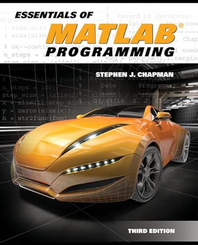 Stock image for Essentials of MATLAB Programming for sale by BooksRun