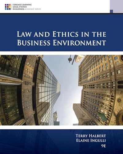 9781305972490: Law and Ethics in the Business Environment (MindTap Course List)