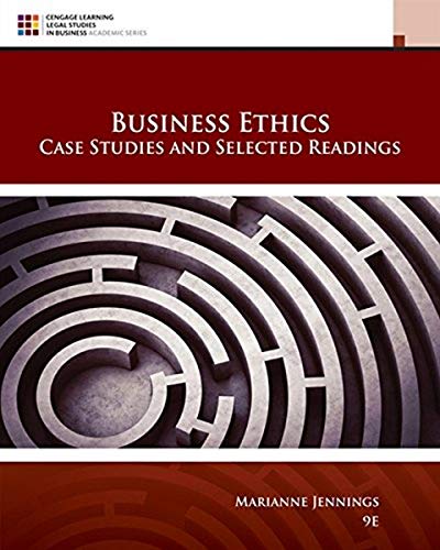 Beispielbild fr Business Ethics: Case Studies and Selected Readings (MindTap Course List) zum Verkauf von BooksRun