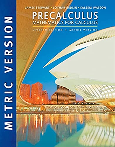 9781305999985: Precalculus: Mathematics for Calculus, International Metric Edition