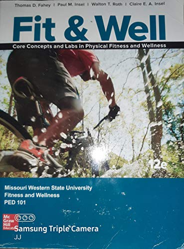 Beispielbild fr Fit & Well Core Concepts and Labs in Physical Fitness and Wellness Missouri West zum Verkauf von HPB-Red