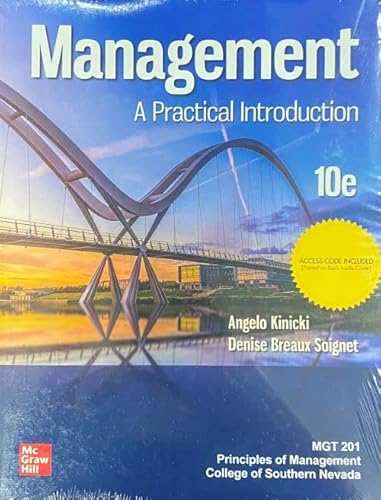 Beispielbild fr Management: A practical introduction (CSN Custom) zum Verkauf von A Team Books
