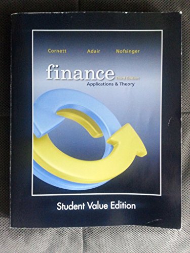 Imagen de archivo de Finance Applications & Theory- Student Value Edition a la venta por HPB-Red