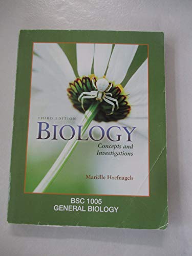 9781308188959: Biology - Concepts and Investigations - 3rd Edition - Broward College Central